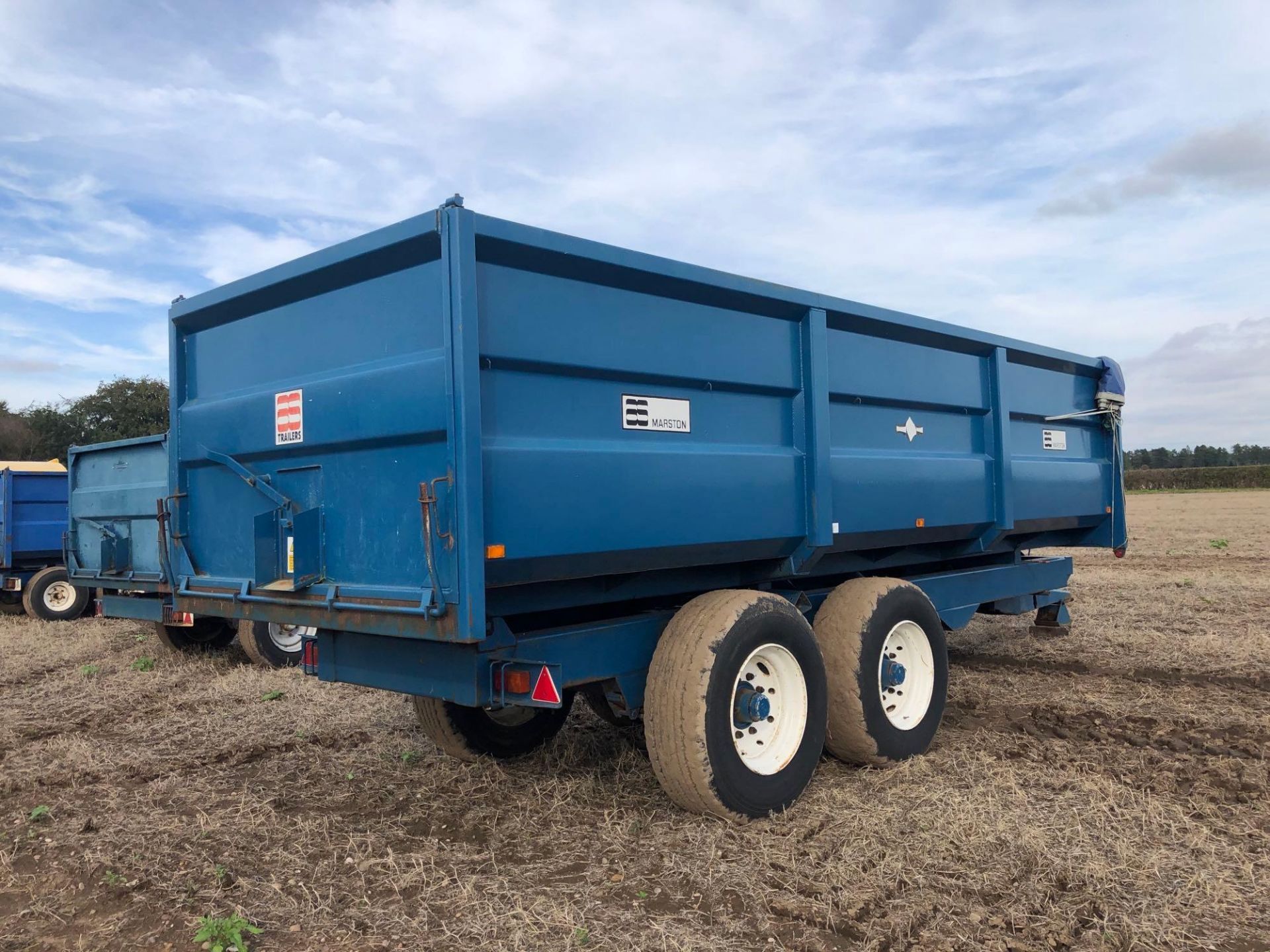 2000 AS Marston ACE 14t twin axle grain trailer with sprung drawbar, manual tailgate and grain chute - Image 19 of 20