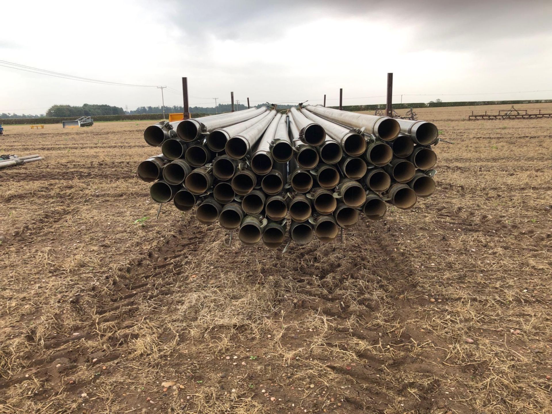 46No. Wright Rain 5" irrigation pipes 30ft with pipe trailer - Image 4 of 5