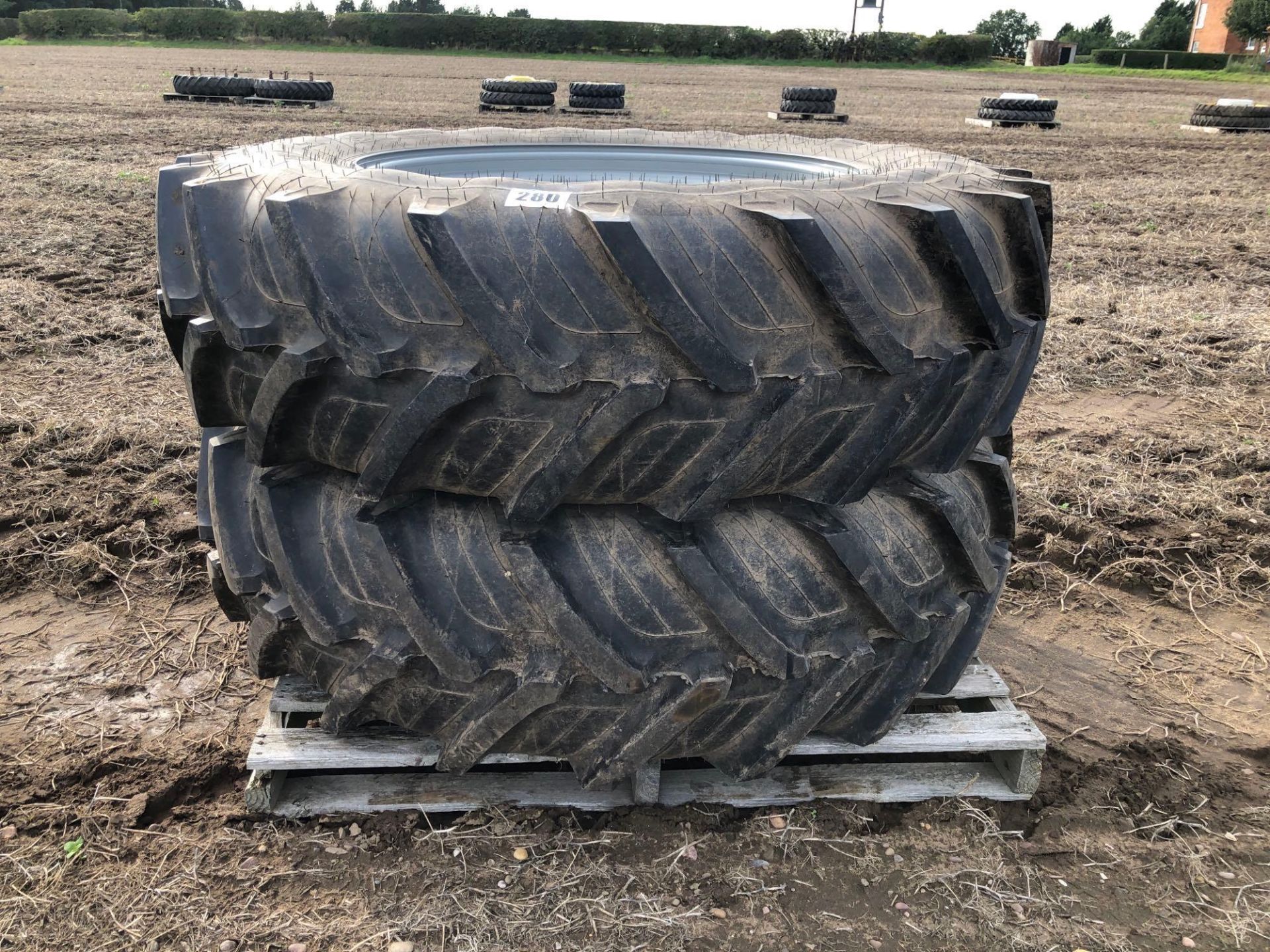 Taurus 18.4R38 wheels and tyres to fit Hardi trailed sprayer - Image 2 of 2