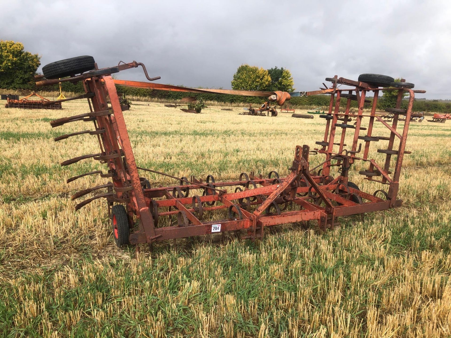 Kongskilde Triple K 16'6" springtine cultivator, manual folding