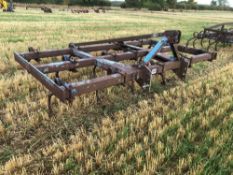 Ransomes C92 3m pigtail tine cultivator with 13 tines, linkage mounted