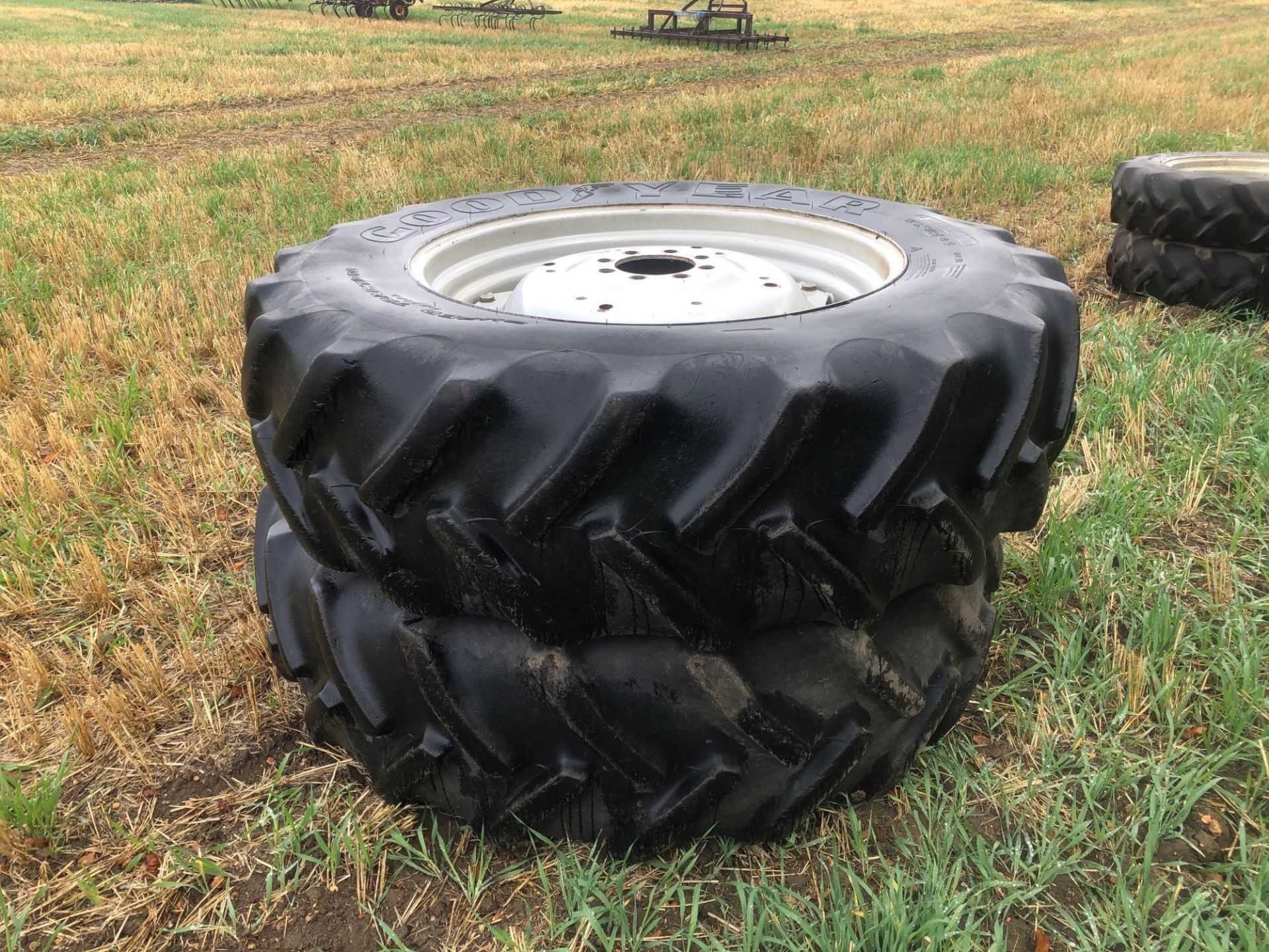 Pair Goodyear 16.9R34 wheels and tyres - Image 3 of 4