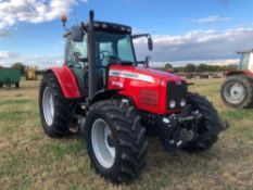 2006 Massey Ferguson 6475 Dyna-6 40kph 4wd tractor with HEVA front linkage, 4 manual spools and cab
