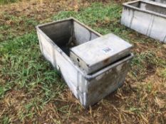 Galvanised 3' water trough