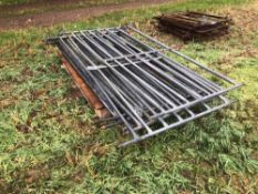 7No 6ft galvanised hurdles