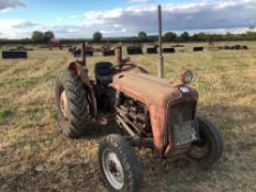Massey Ferguson 35, 3cylinder, 2wd tractor on 6.0-16 front and 12.4/11-28 rear wheels and tyres with