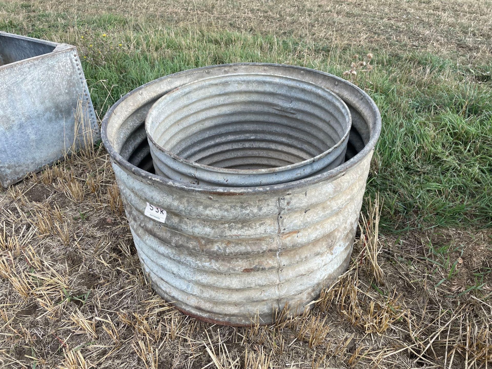 Vintage corrugated drum