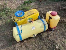 Knapsack sprayer and plastic spray tanks