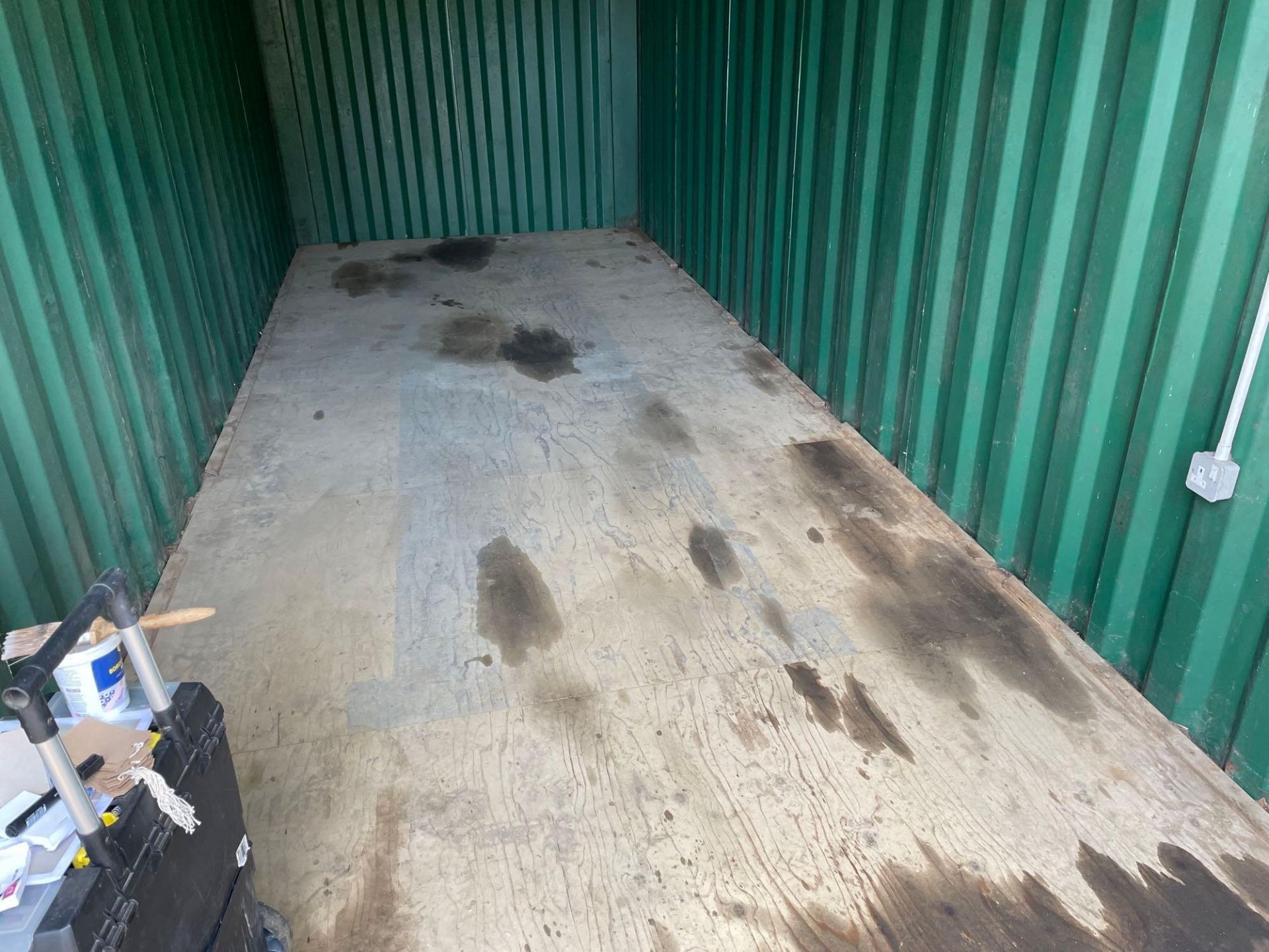 Storage container 20' with wooden floor. Sold in Situ - Buyer to remove - Image 2 of 3