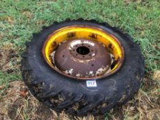 Single Goodyear 12.4/11-32 wheel and tyre