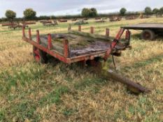 Massey Ferguson 3t single axle trailer frame on 7.50-16 wheels and tyres