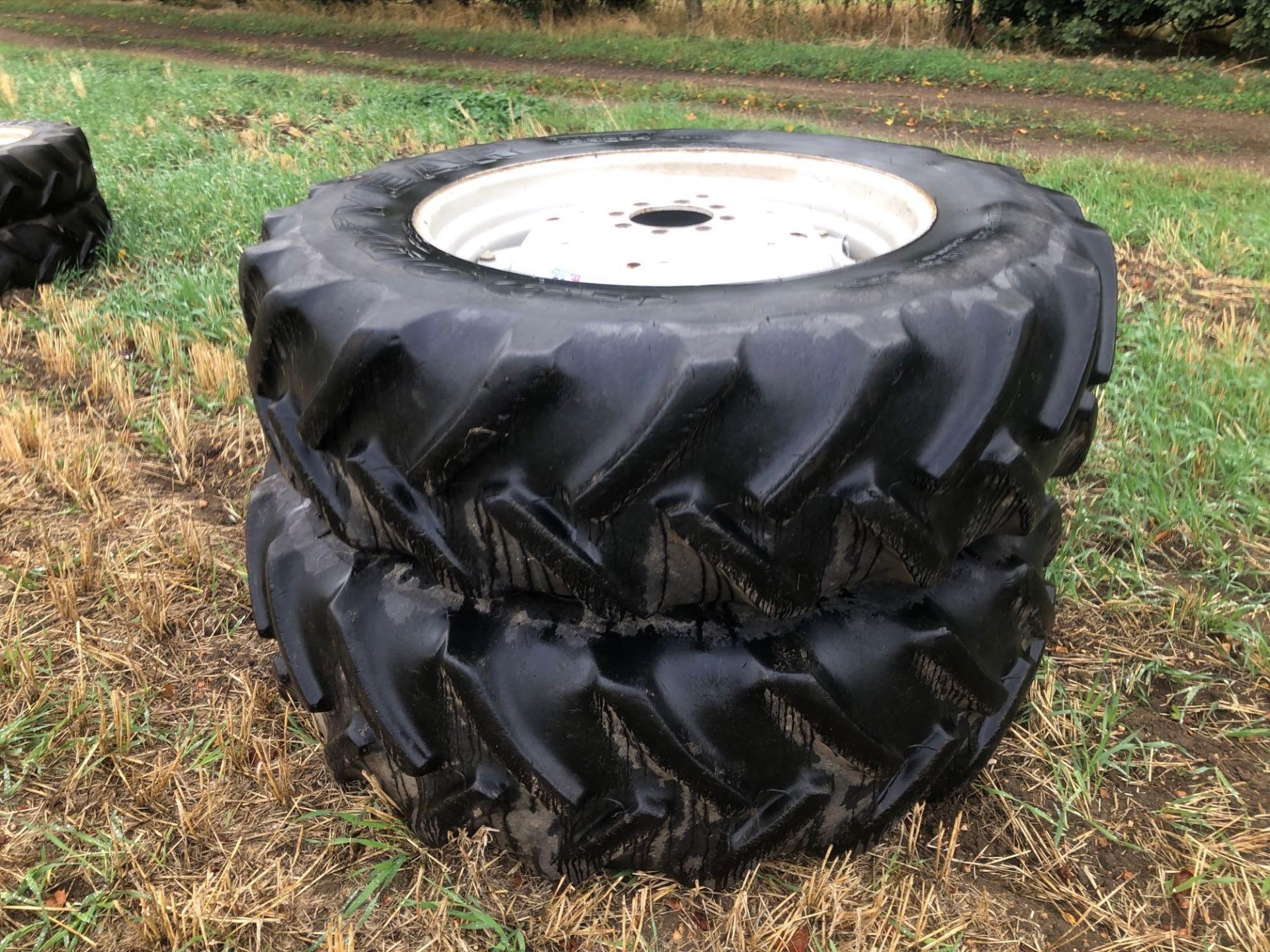 Pair Goodyear 16.9R34 wheels and tyres - Image 2 of 4