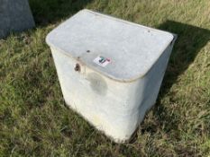 Metal feed bin