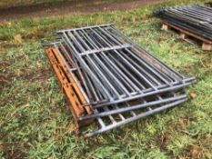 6No 6ft galvanised hurdles