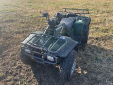 Kawasaki KLF300 quad bike with tow bar. miles showing 93.7