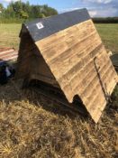 Wooden poultry coup and run