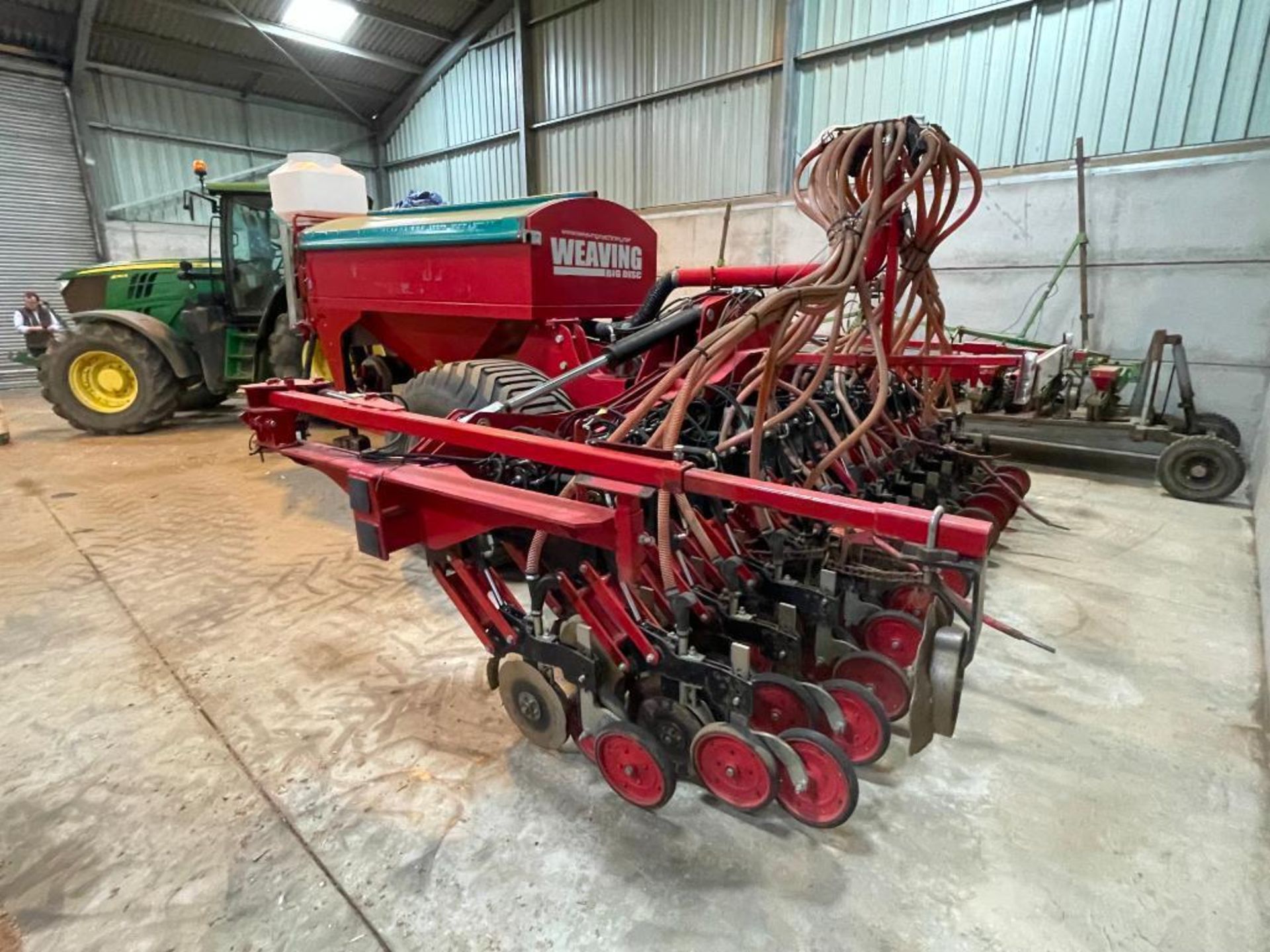 2012 Weaving Big Disc 4.8m Caddy drill with 2.5t hopper, hydraulic folding with bout markers. Serial - Image 7 of 11