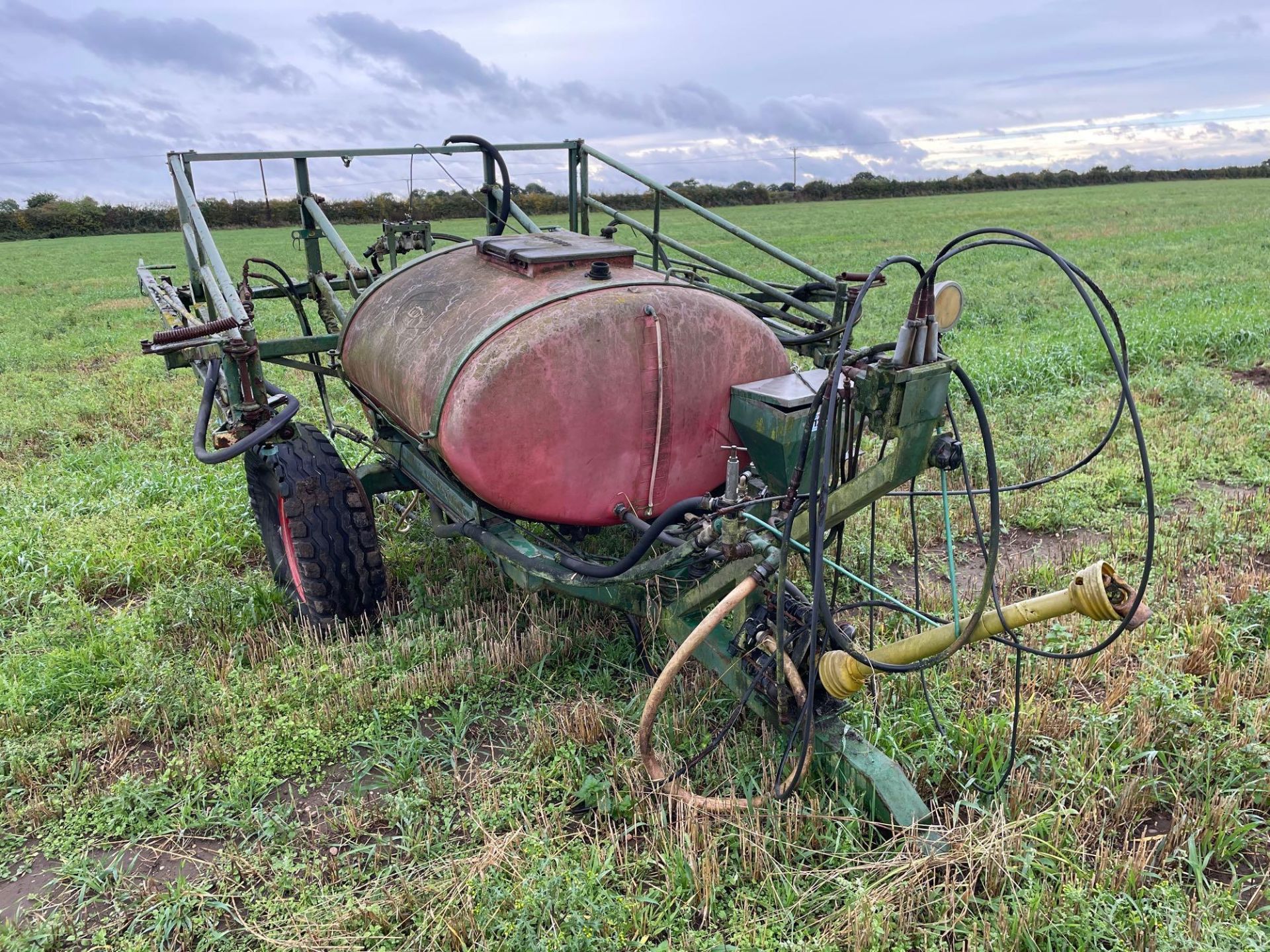 Croptex 12m trailed sprayer, 200gal tank on 12.5/80-18 wheels and tyres. Spares and repairs. - Image 2 of 3