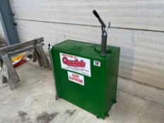 Qualube oil tank with dispenser