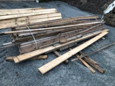 Quantity miscellaneous timber lengths