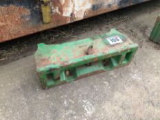 John Deere bolt on tombstone weight carrier