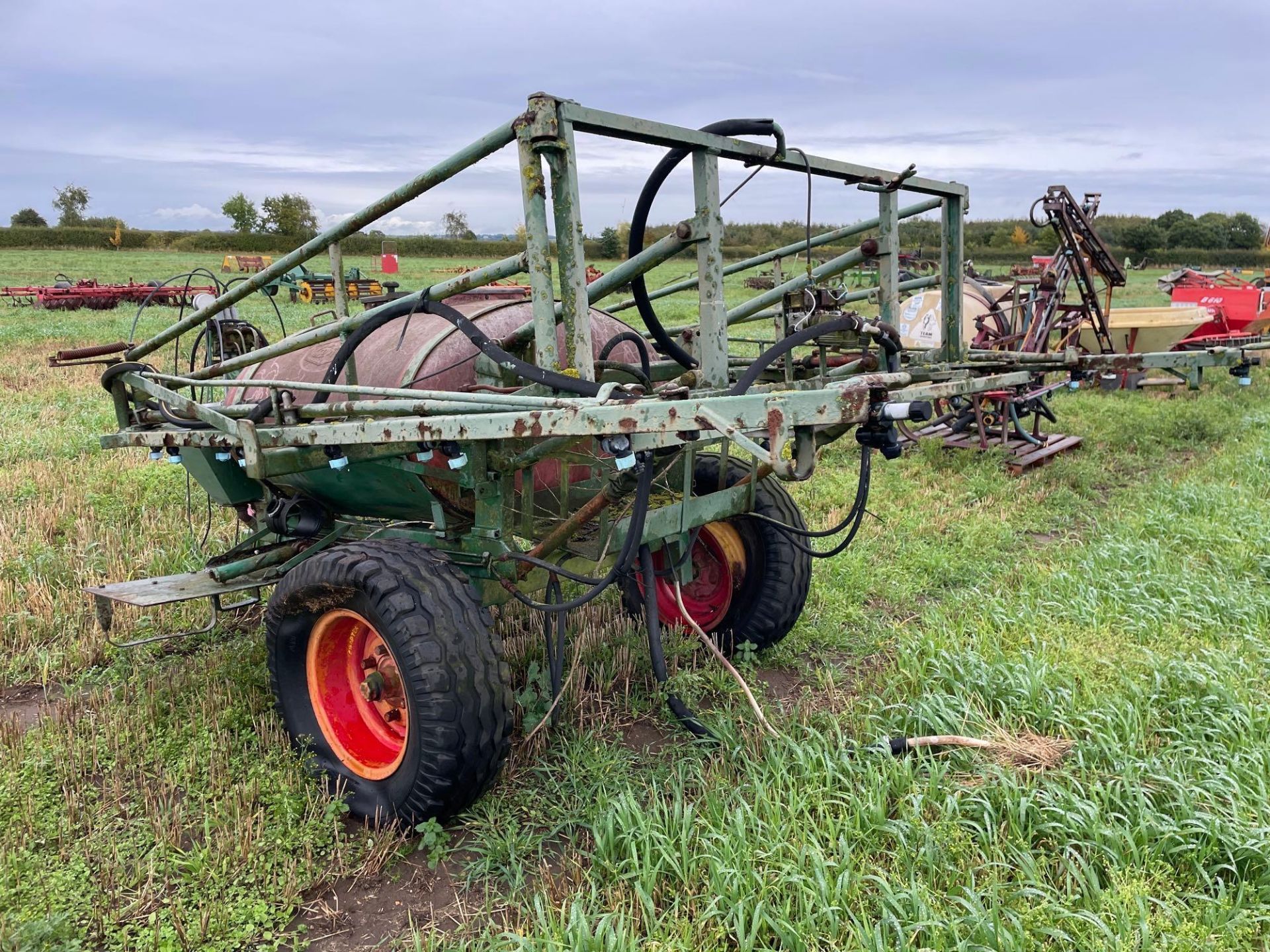 Croptex 12m trailed sprayer, 200gal tank on 12.5/80-18 wheels and tyres. Spares and repairs. - Image 3 of 3