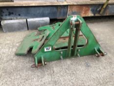 Front mounted weight frame with 5No John Deere 50kg wafer weights