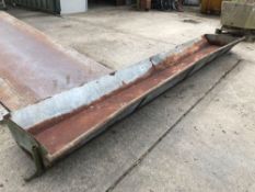 Galvanised feed trough 4.2m