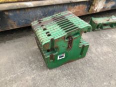 11No John Deere 50Kg wafer weights