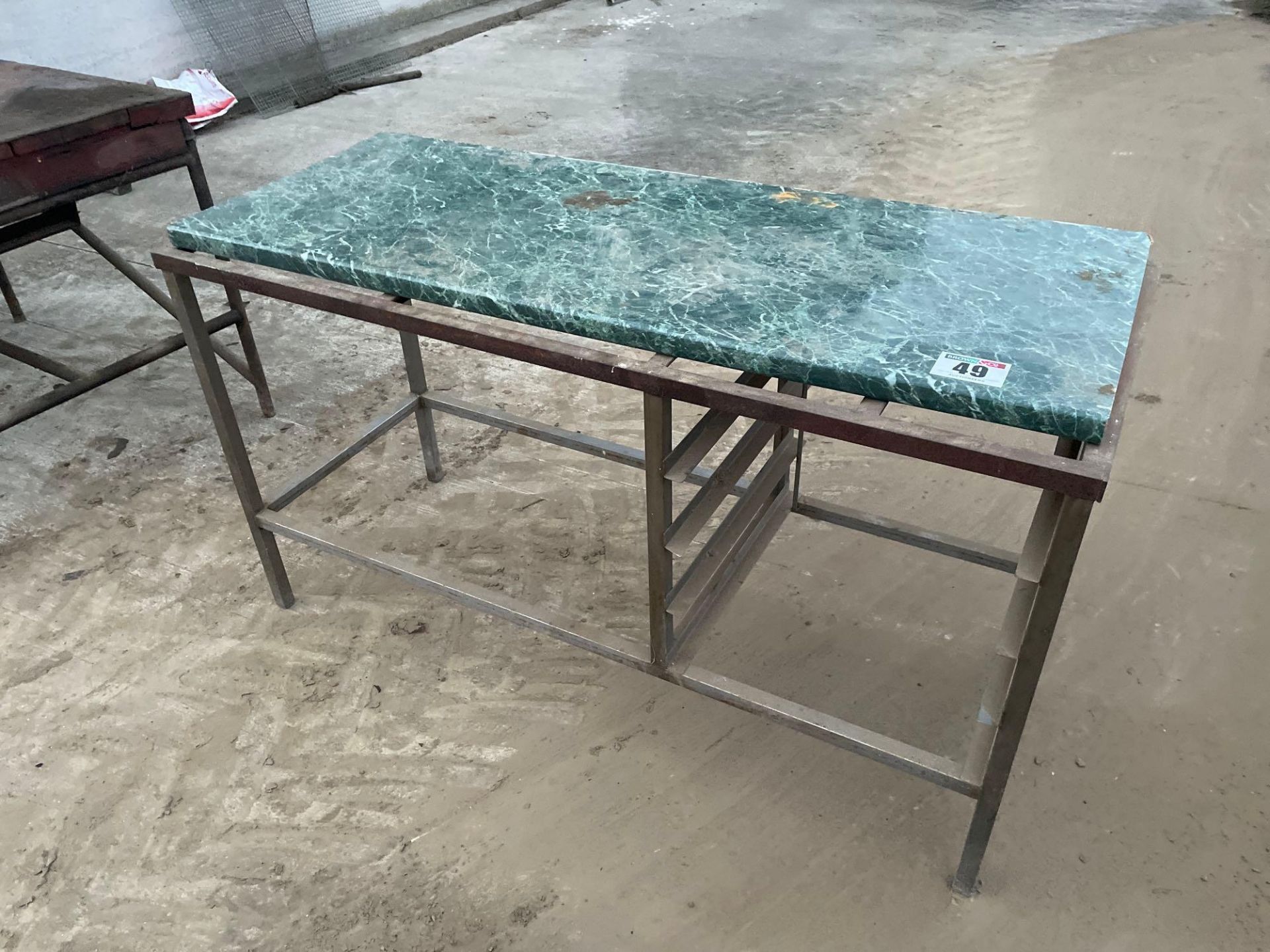 5' x 2' 2" metal work bench