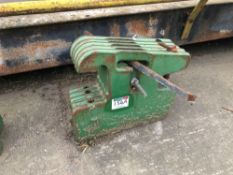 5No John Deere 50kg wafer weights