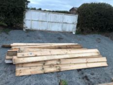 Quantity 6" timber lengths