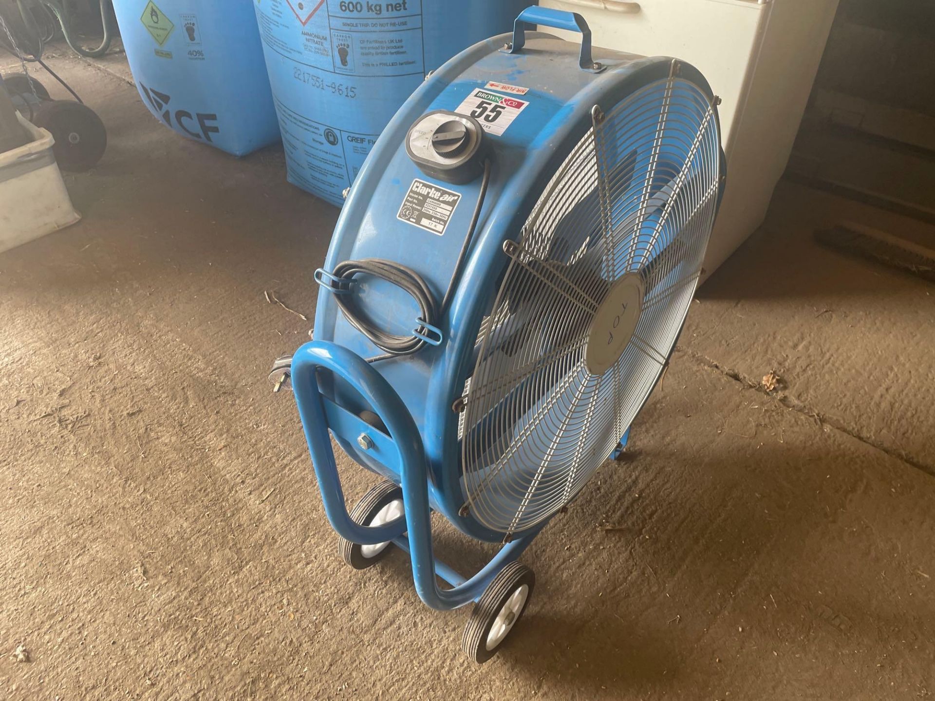 Clarke Air workshop fan, single phase