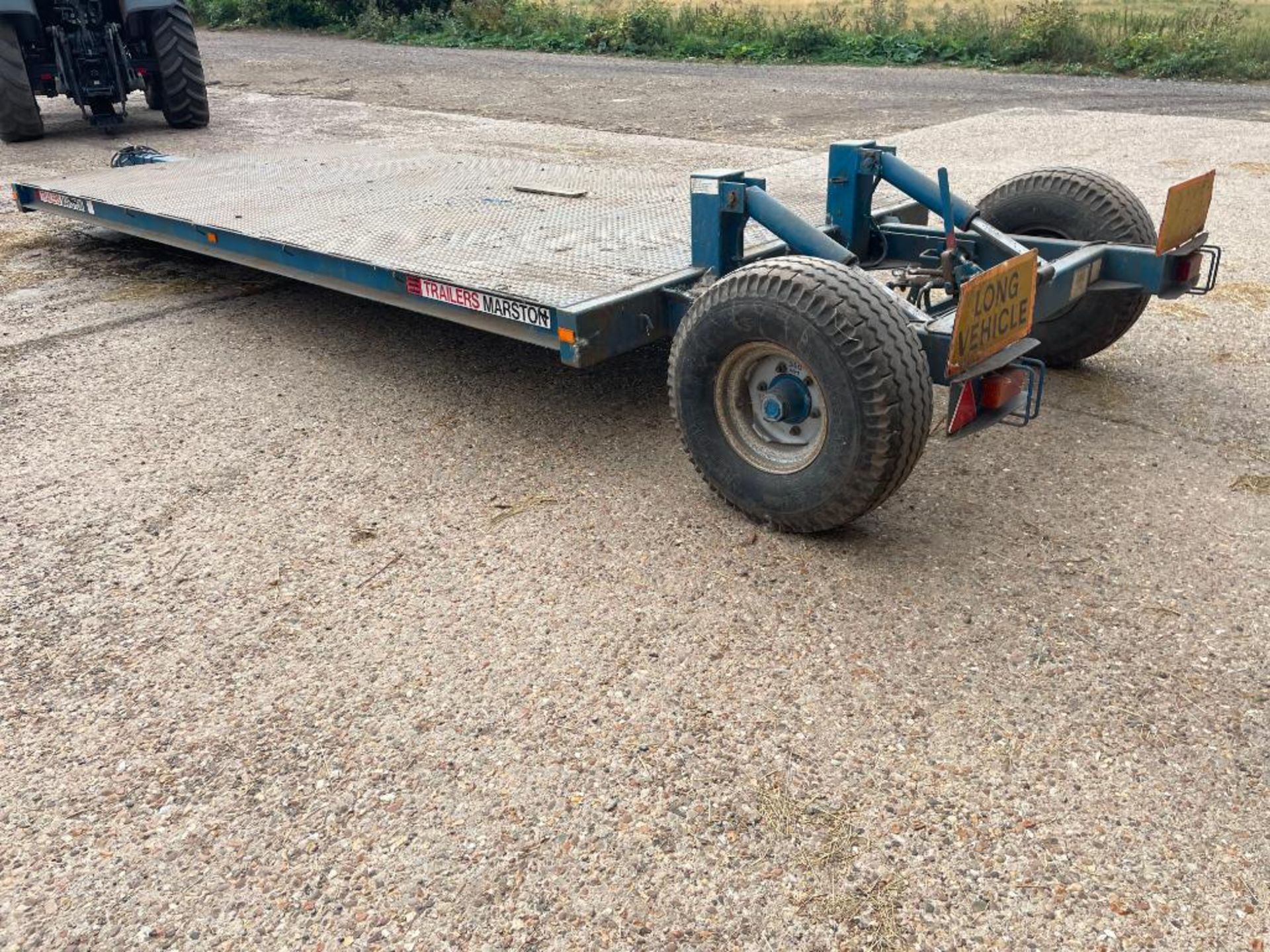 1997 AS Marston LL6.0S flat bed hydraulic lowering low loader trailer on 12.5/80-15.3 wheels and tyr - Image 6 of 7