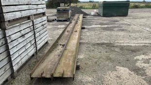 2No. I Beams 12.2m x 150mm x 400mm. Sold in situ buyer to remove from Engine Farm, PE7 3PR