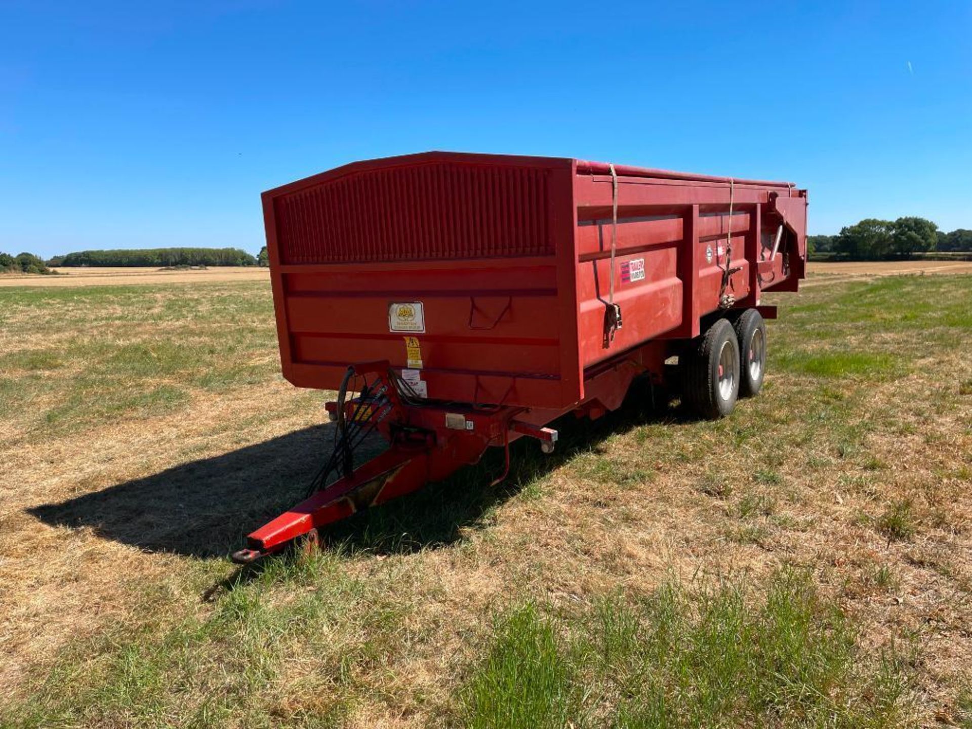 2008 AS Marston ACE Fen 14 14t grain trailer with sprung drawbar, rollover sheet, hydraulic tailgate - Image 2 of 10