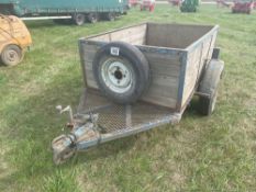 Car trailer, single axle