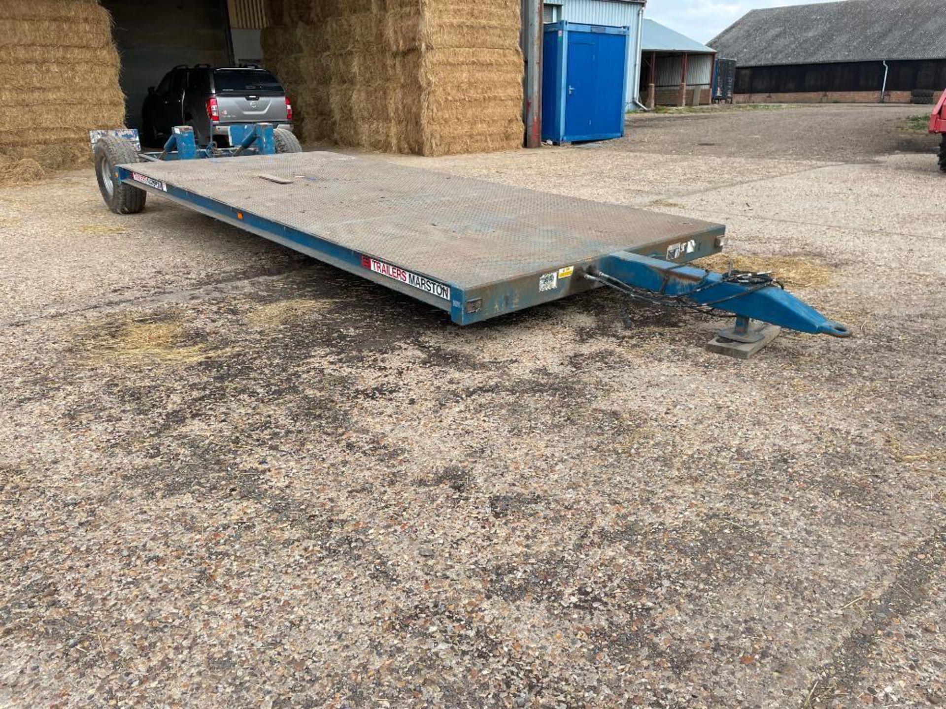 1997 AS Marston LL6.0S flat bed hydraulic lowering low loader trailer on 12.5/80-15.3 wheels and tyr - Image 3 of 7