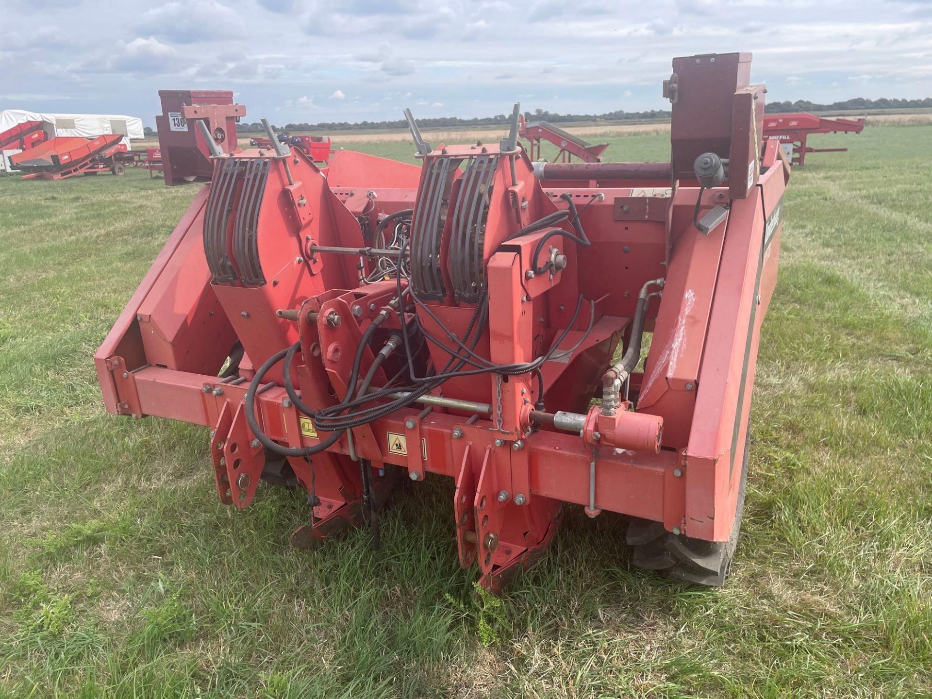 2009 Underhaug UP3720 twin row belt planter with Team Sprayers applicator. Serial No: 37200058. Manu