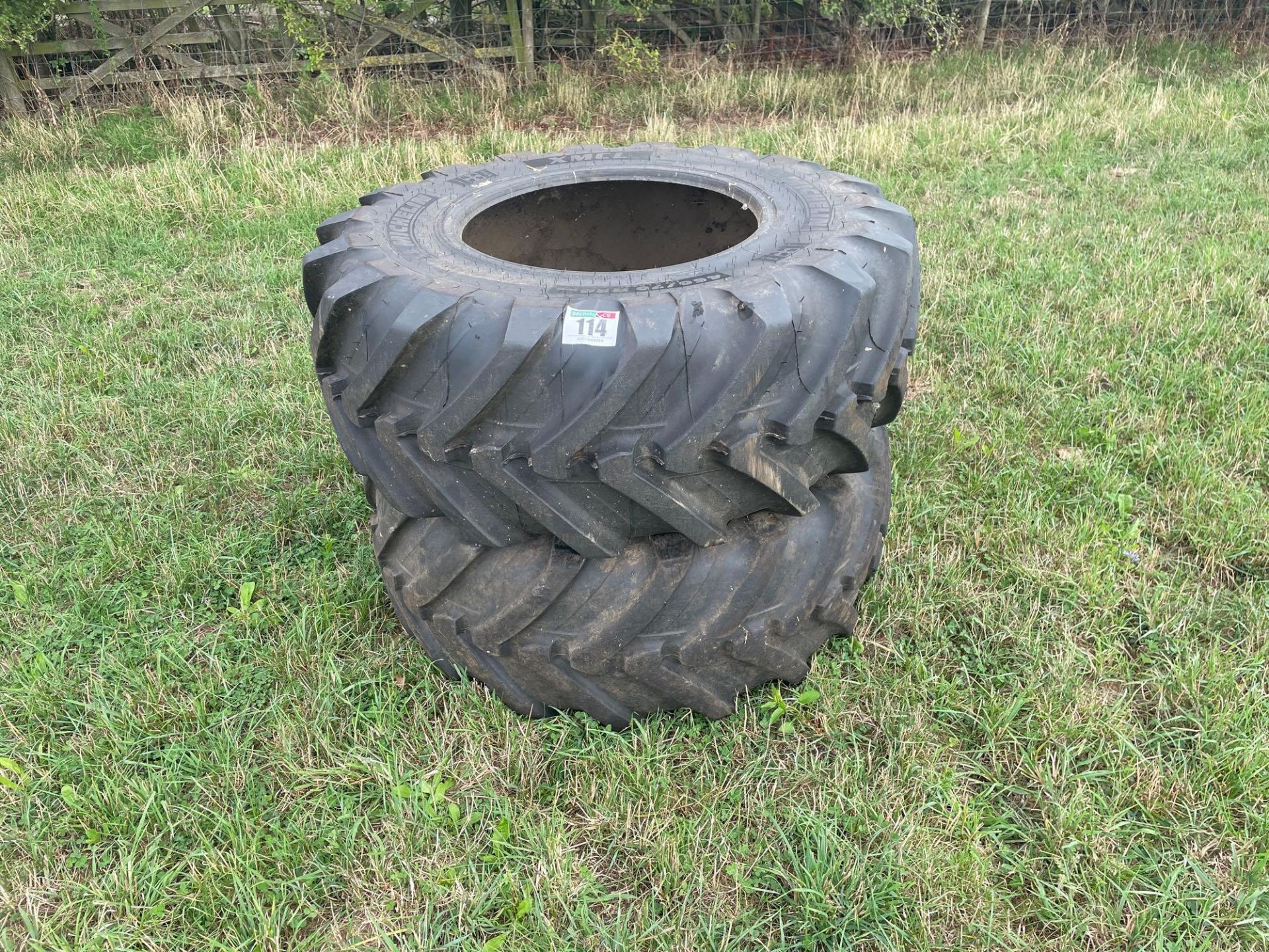 2No Michelin 460/70R24 tyres (repaired)