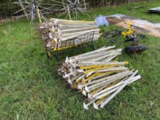quantity of electric fence stakes