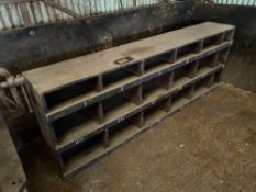 Wooden pigeon hole cabinets