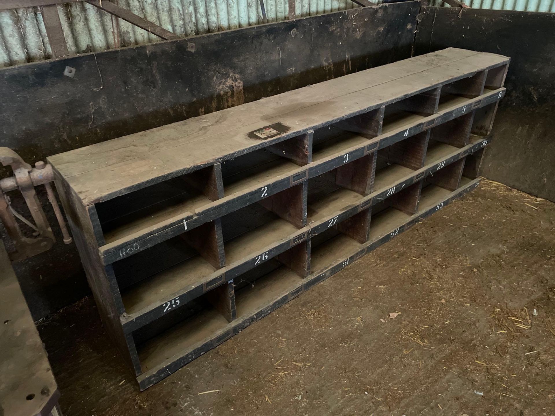 Wooden pigeon hole cabinets