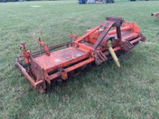 Howard HB100 8' 9" rotavator with rear crumbler, PTO driven, linkage mounted. Serial No: 802A4581 ​​