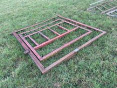 7' 1" x 6' 4" metal gate frame