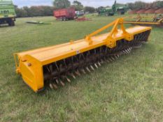 Bomford Dyna-Drive 16', linkage mounted with rear crumbler. Serial No: 1693R. NB: recently re-tined