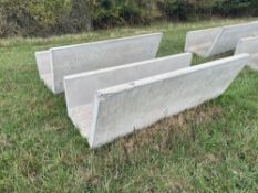 2No 7' 6" concrete forage troughs