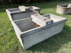 2No. concrete water troughs