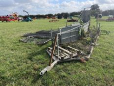 IAE galvanised 15ft sheep race system complete with various hurdles