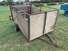 Wooden pig transport trailer 8' x 5'